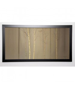 MITCHELL Image encadrée Winterely Wood 57x107 cm Beige