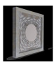 WOOD Miroir design 47x47 cm marron