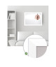 BASIC Miroir rectangulaire 50x70 cm Blanc