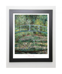 MONET Image encadrée Le Pont Japonais a Giverny  47x57 cm  Vert