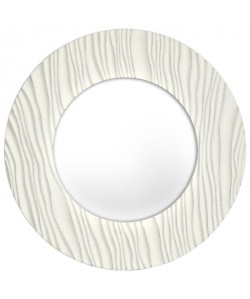 CASA RIPPLED Miroir 30 cm  Blanc