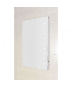 Miroir verre LED 50x70 cm  Avec points lumineux