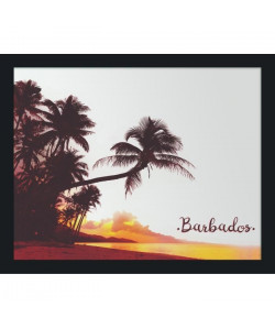 BARBADOS Miroir 40x50 cm  Motif plage imprimé