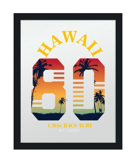 HAWAI SURF CLUB Miroir 40x50cm  Motif imprimé