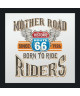 Historic route 66 Miroir 40x40 cm