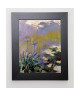 MONET CLAUDE Image encadrée Les agapanthes 31x37 cm Violet