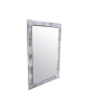 NAPLES Miroir pin 62x82 cm Argenté et blanc