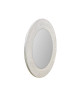 VERONA Miroir rond MDF Ř 80 cm Blanc et creme