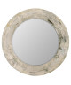 VERONA Miroir rond MDF Ř 80 cm Marron et gris