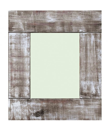 BARI Miroir pin 51x59 cm Marron et argenté