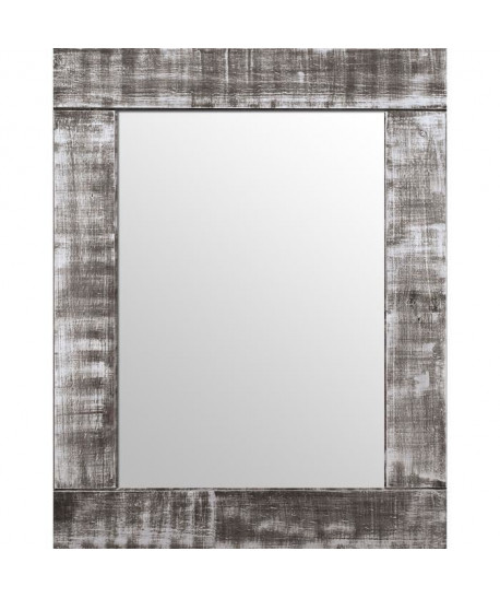 BARI Miroir pin 74x94 cm Marron et argenté