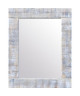BARI Miroir pin 74x94 cm Blanc et gris