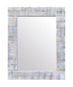 BARI Miroir pin 74x94 cm Blanc et gris