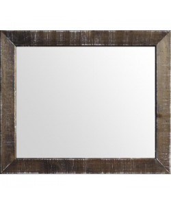 NAPLES Miroir pin 52x62 cm Marron