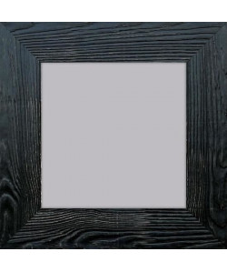BOLOGNE Miroir MDF 67x67 cm Noir laqué