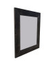BOLOGNE Miroir MDF 67x67 cm Noir laqué
