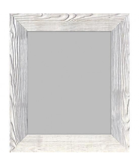 BOLOGNE Miroir MDF 57x67 cm Blanc laqué