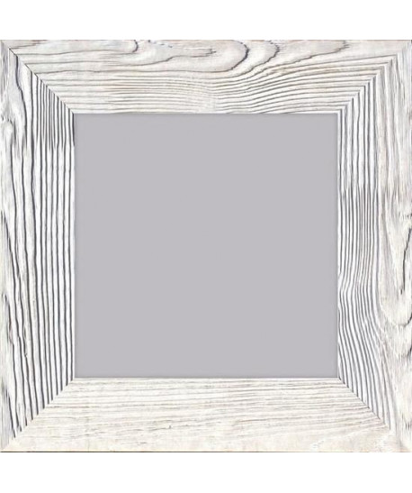 BOLOGNE Miroir MDF 67x67 cm Blanc laqué