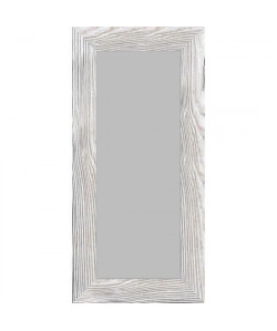 BOLOGNE Miroir MDF 47x97 cm Blanc laqué