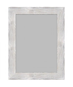 BOLOGNE Miroir MDF 67x87 cm Blanc laqué