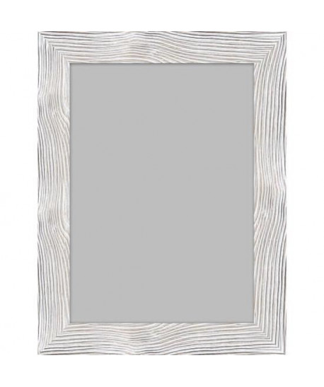 BOLOGNE Miroir MDF 67x87 cm Blanc laqué