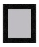 ROME Miroir MDF 57x67 cm Noir brillant