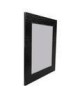 ROME Miroir MDF 57x67 cm Noir brillant