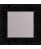 ROME Miroir MDF 67x67 cm Noir brillant