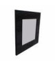 ROME Miroir MDF 67x67 cm Noir brillant