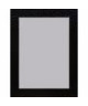 ROME Miroir MDF 67x87 cm Noir brillant