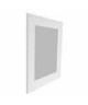 ROME Miroir MDF 57x67 cm Blanc brillant