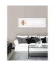 ROME Miroir MDF 47x137 cm Blanc brillant