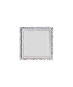 FLORENCE Miroir MDF 67x67 cm Blanc décapé