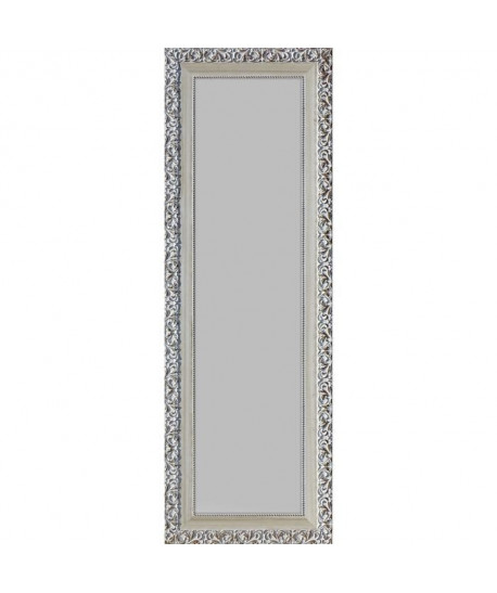 FLORENCE Miroir MDF 55x157 cm Blanc décapé