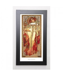 MUCHA Image encadrée Automne, 1900 29,7x57 cm Multicolore