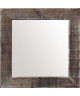 NAPLES Miroir pin 42x42 cm Marron