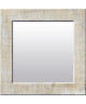 NAPLES Miroir pin 42x42 cm Blanc et gris