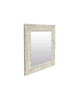 NAPLES Miroir pin 42x42 cm Blanc et gris