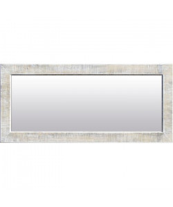 NAPLES Miroir pin 42x92 cm Blanc et gris