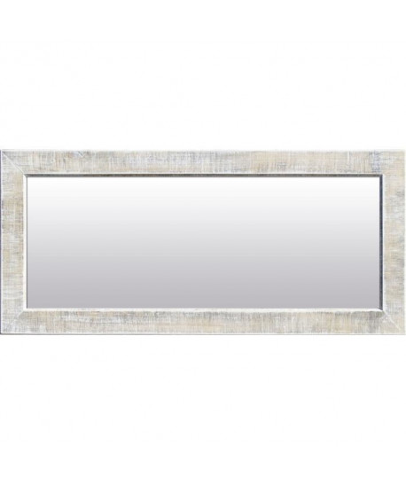 NAPLES Miroir pin 42x92 cm Blanc et gris