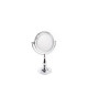 Miroir salle de bain vanitys  métal chrome 15x26 cm lumiere leds x5