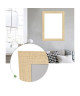 WEST Miroir 56x76 cm Creme