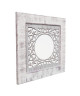 MILAN Miroir MDF 35x35 cm Blanc