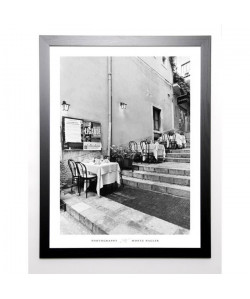 NAGLER Image encadrée Tables on the Steps, Taormina 67x87 cm Gris