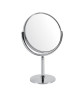 GERSON Miroir téléscopique sur pied grossissant  Chromé  Ř18cm  H30,5 a 39 cm