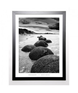 NAGLER Image encadrée Otago Coast, New Zealnad 67x87 cm Gris