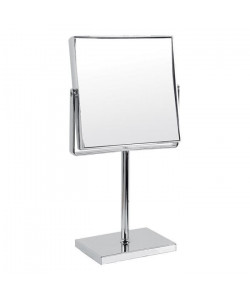GERSON Miroir sur pied grossissant  Chromé  15,5x15,5 cm  H31,5 cm