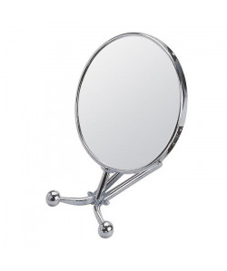 GERSON Miroir grossissant a poser ou face a main  Chromé  Ř 15 cm