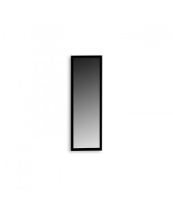 Miroir en verre  34x109 cm  Contour en polystyrene  Noir  Style contemporain
