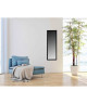 Miroir en verre  34x109 cm  Contour en polystyrene  Noir  Style contemporain